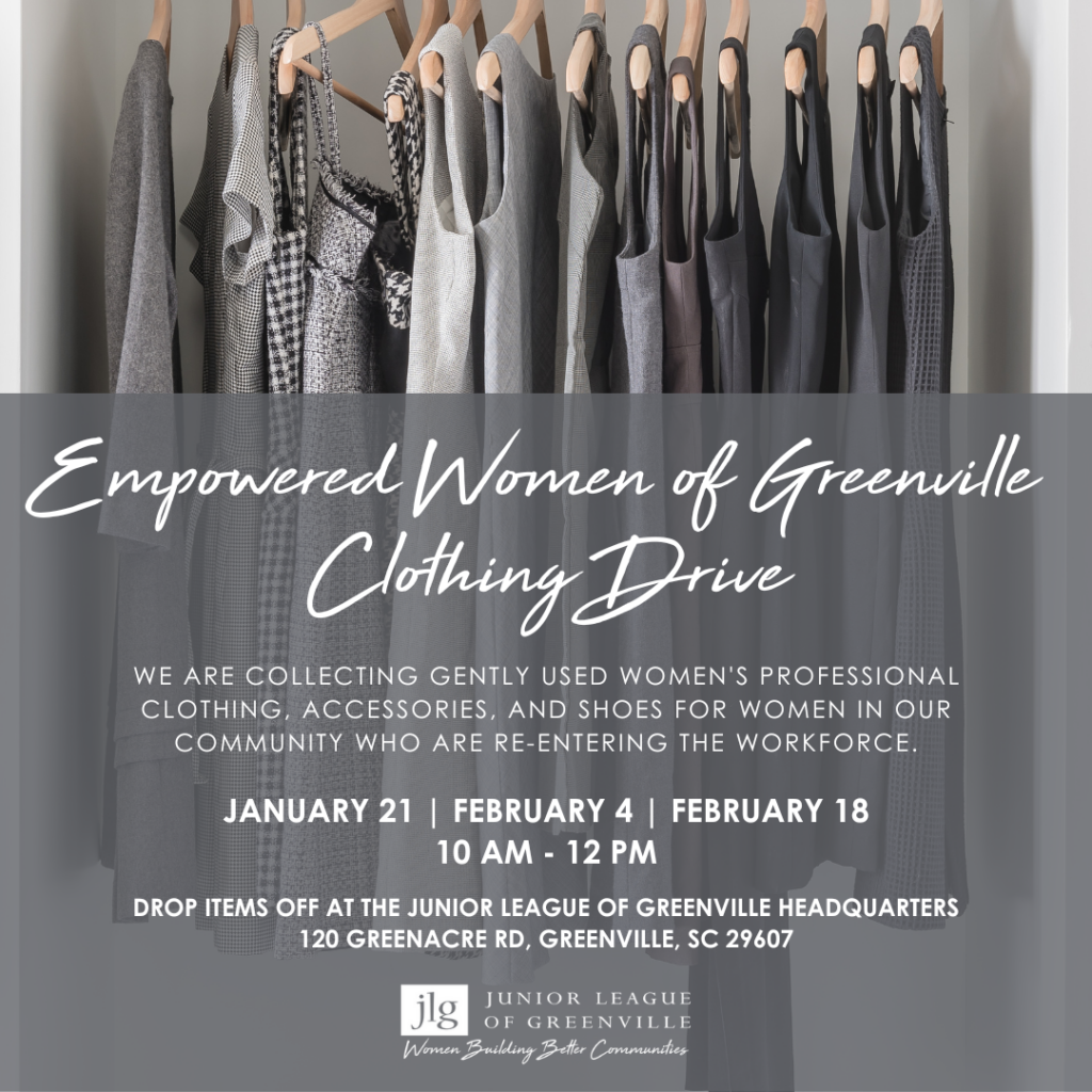 Empowered Women of Greenville Clothing Collection Drives The Junior